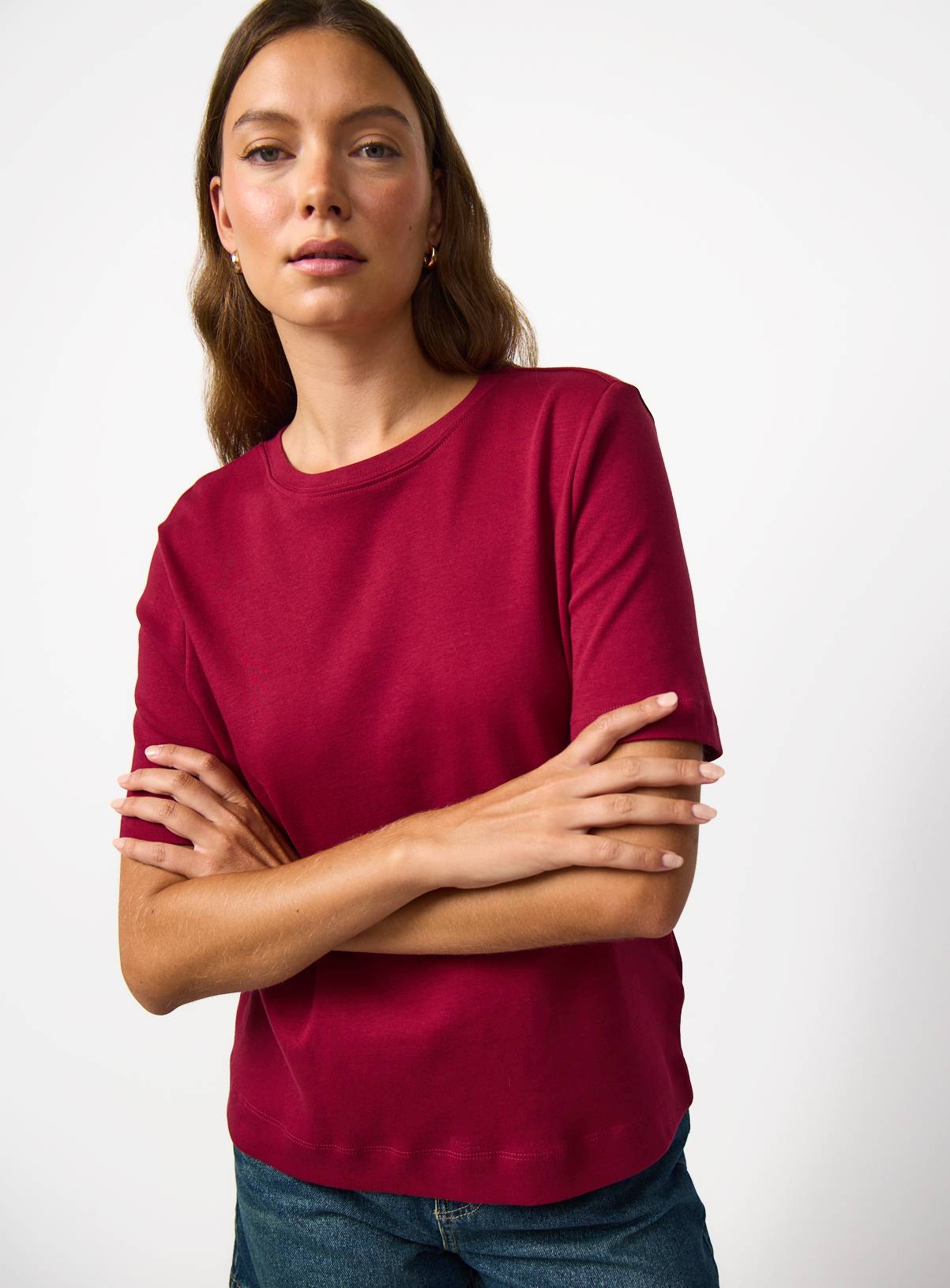 Berry Red Pure Cotton Ultimate T-Shirt 20 - Image 1
